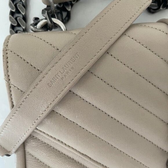 SAINT LAURENT  Collége monogramme leather handbag - Picture 7 of 15